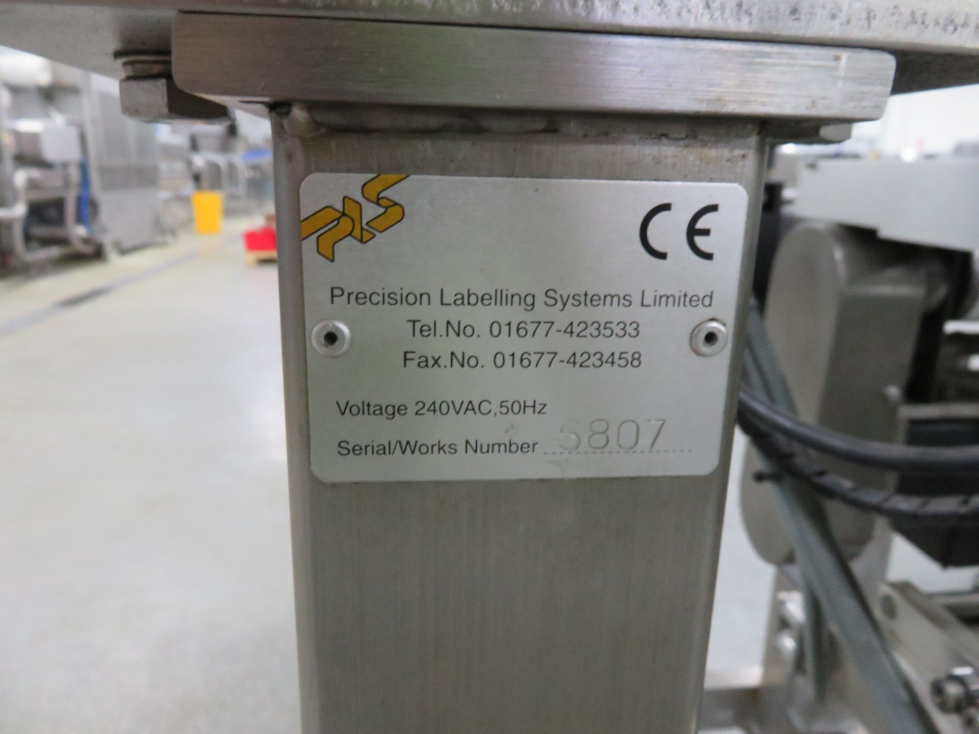 PRECISION LABELLING SYSTEMS 'C' WRAP LABELLER. - Image 5 of 8