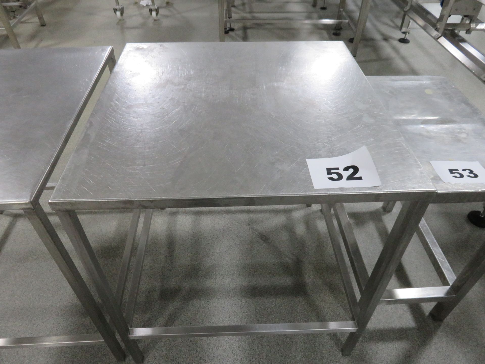 S/S TABLE 760 x 760mm.