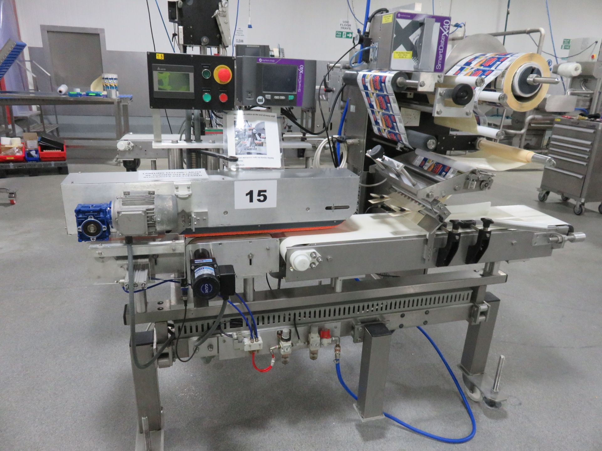 PRECISION LABELLING SYSTEMS 'E' WRAP LABELLER.