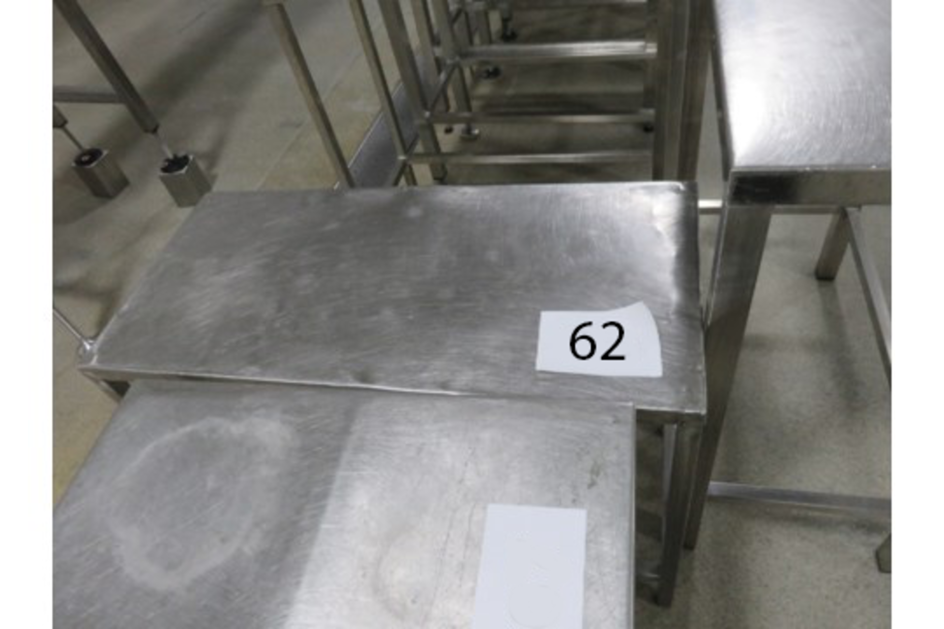 S/S TABLE 800 x 380mm.