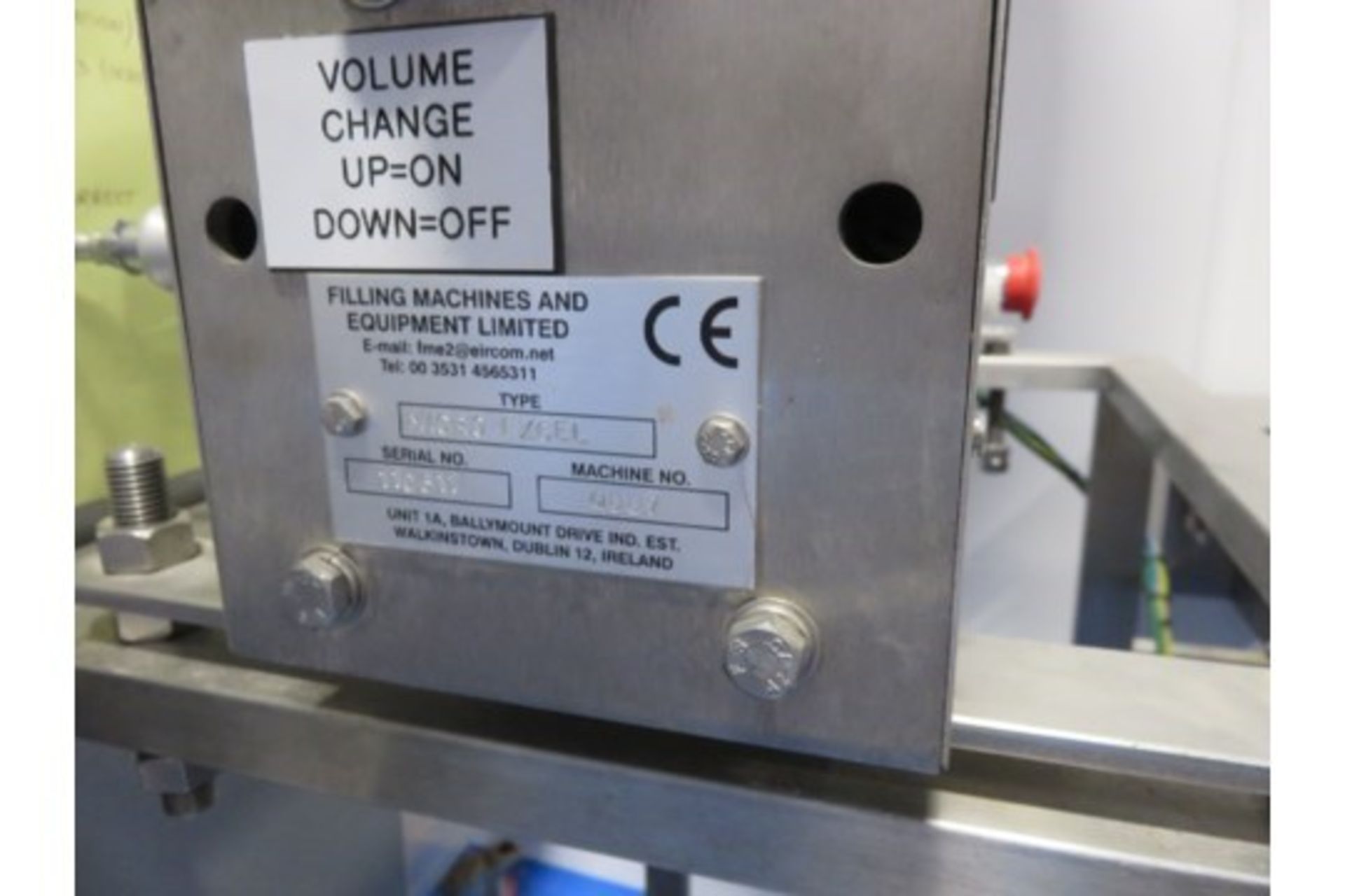 BOTTLE FILLING LINE 500ML TO 5LTRS ALL PLATE DETAILS IN PHOTOS. SUITABLE FOR HAND SANITISER ETC - Image 5 of 11