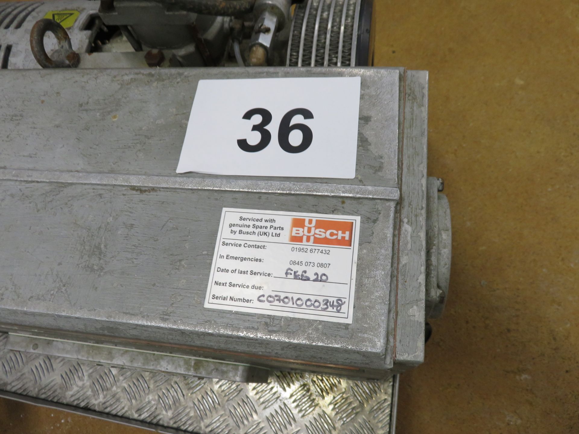 BUSCH VACUUM PUMP RA0255 - Image 2 of 3