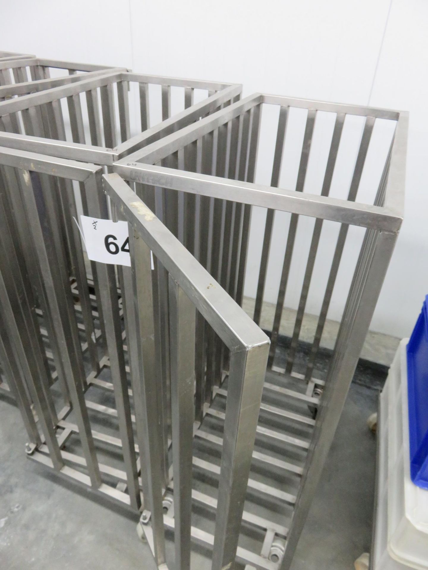 2 X UNITECH MOBILE CAGES/TROLLEYS. - Image 2 of 3