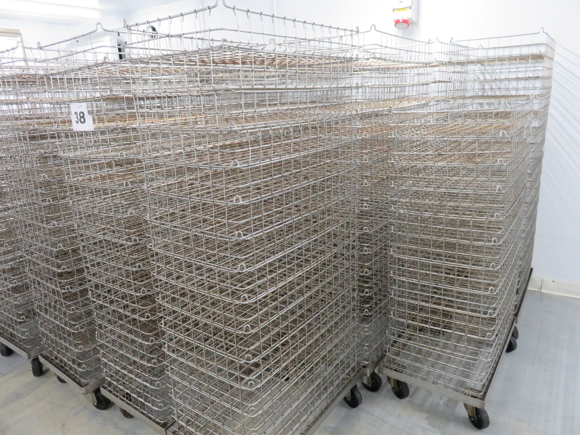 QUANTITY OF INTERLOCKING MESH BASKETS ON DOLLIES. - Image 2 of 2