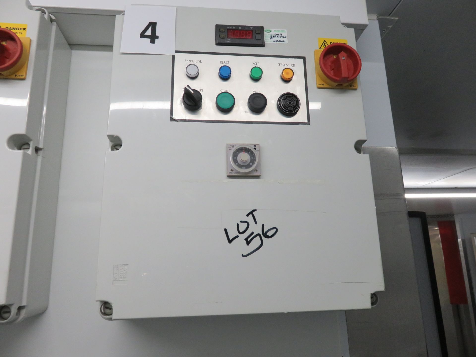 BLAST CHILLER WITH EVAPORTOR, DOOR AND CONTROL PANEL. - Image 4 of 4