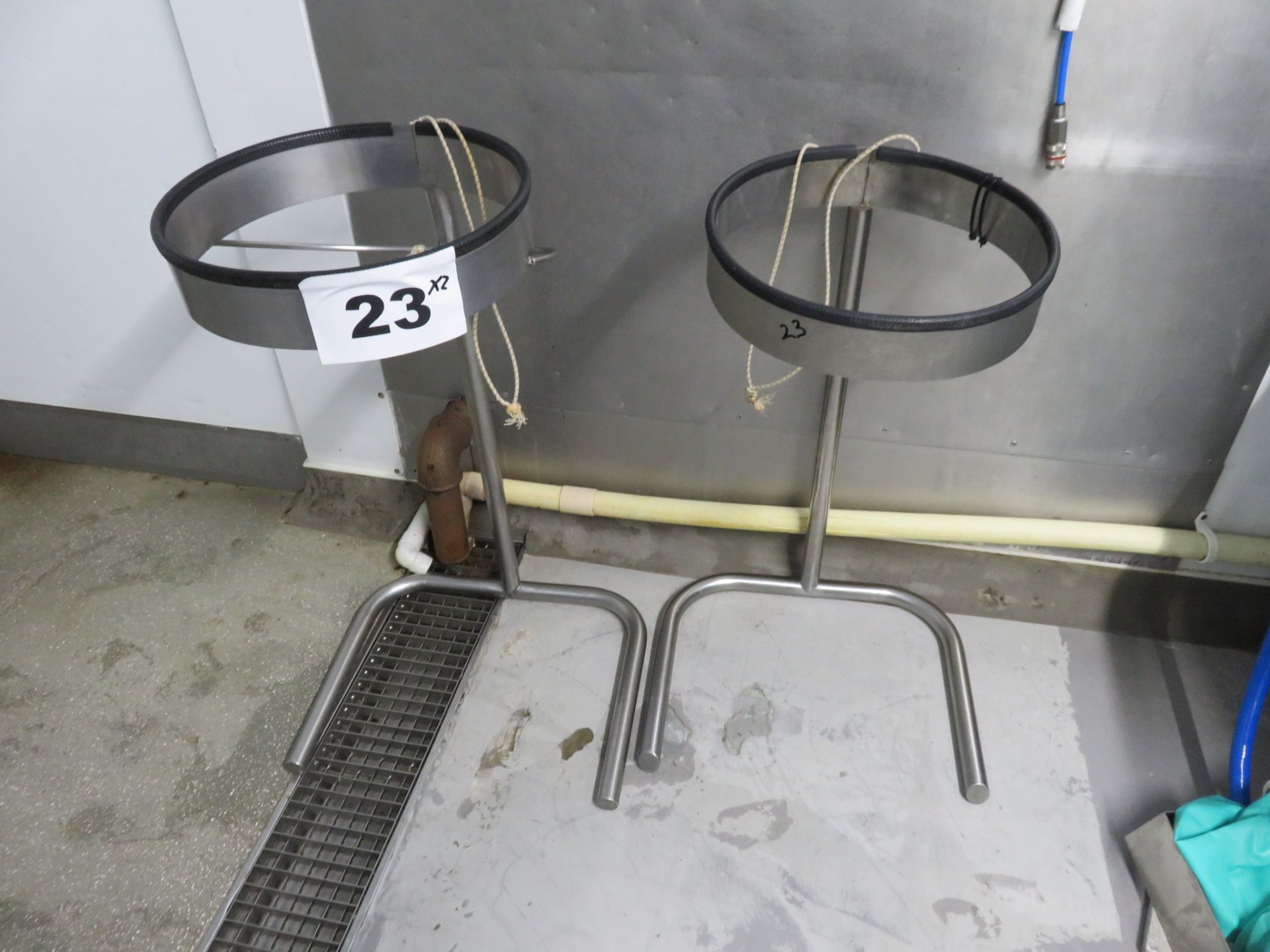 2 X S/S BIN HOLDERS.