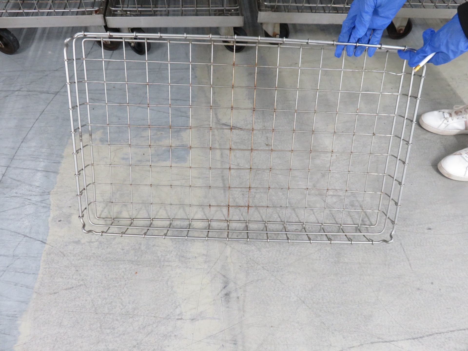 QUANTITY OF INTERLOCKING MESH BASKETS ON DOLLIES. - Image 3 of 4