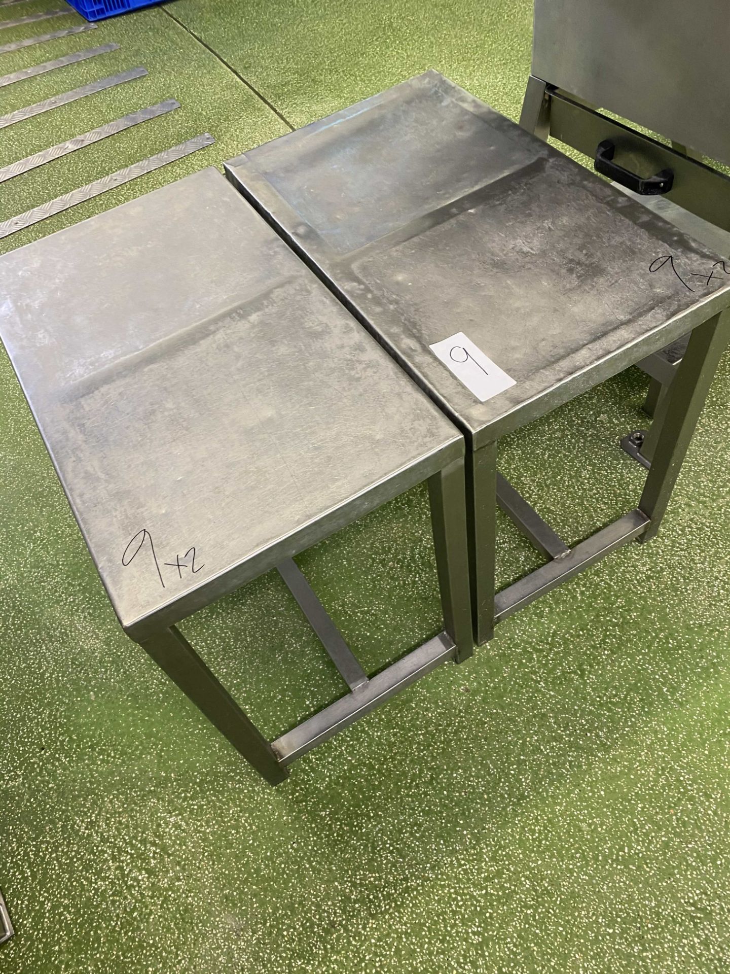 2 X S/S TABLES. - Image 2 of 2