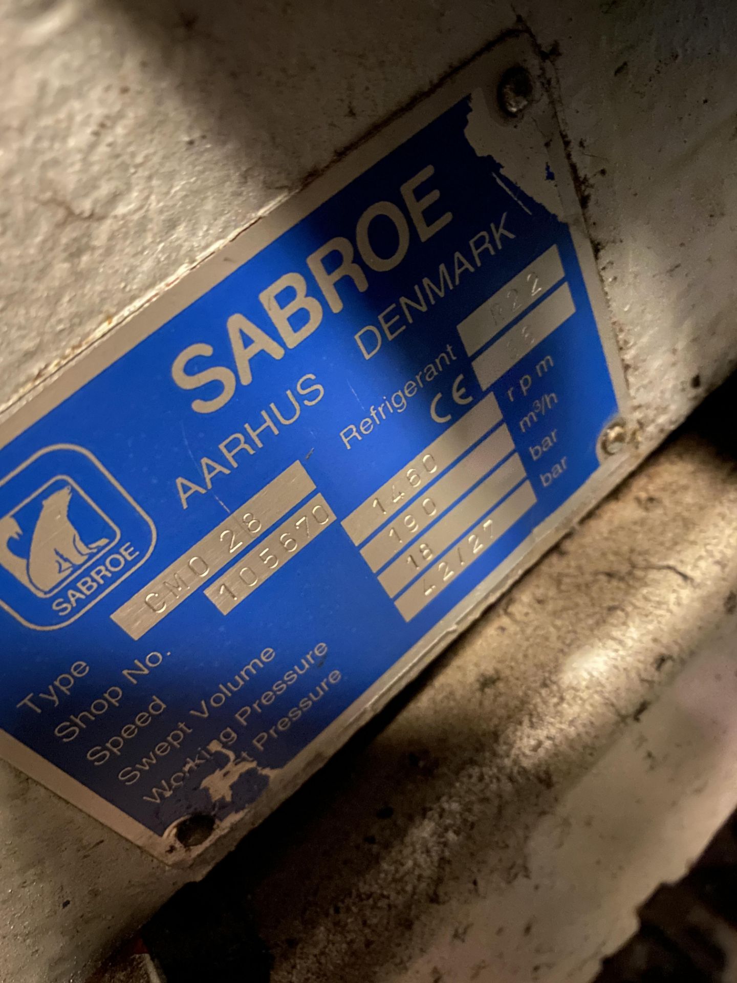 Sabro Unisab II Refrigeration Compressors.Lift out £20 - Image 4 of 5