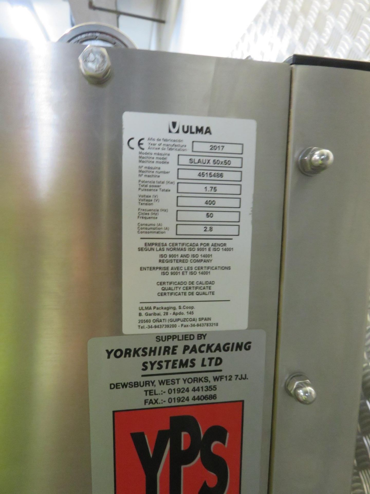 Yorkshire Packaging System L Sealer - Image 4 of 9
