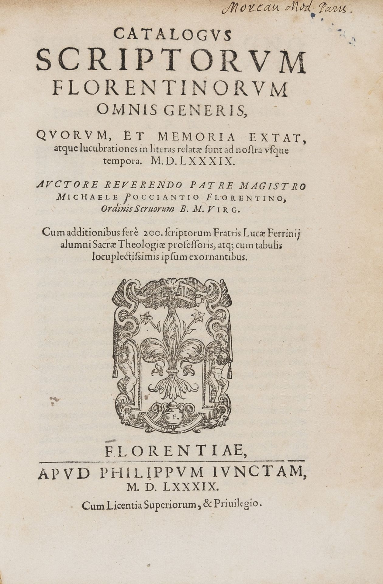 Bibliography.- Poccianti (Michele) Catalogus scriptorum Florentinorum omnis generis, quorum, et …