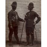 Photographs.- Unidentified Photographer. Two Colonial Policemen, printing-out-paper print, 1890 & …