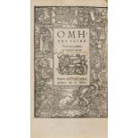 Homer. Iliad [and Odyssey], 2 vol., Strasbourg, Wolfgang Köpfel, 1525.