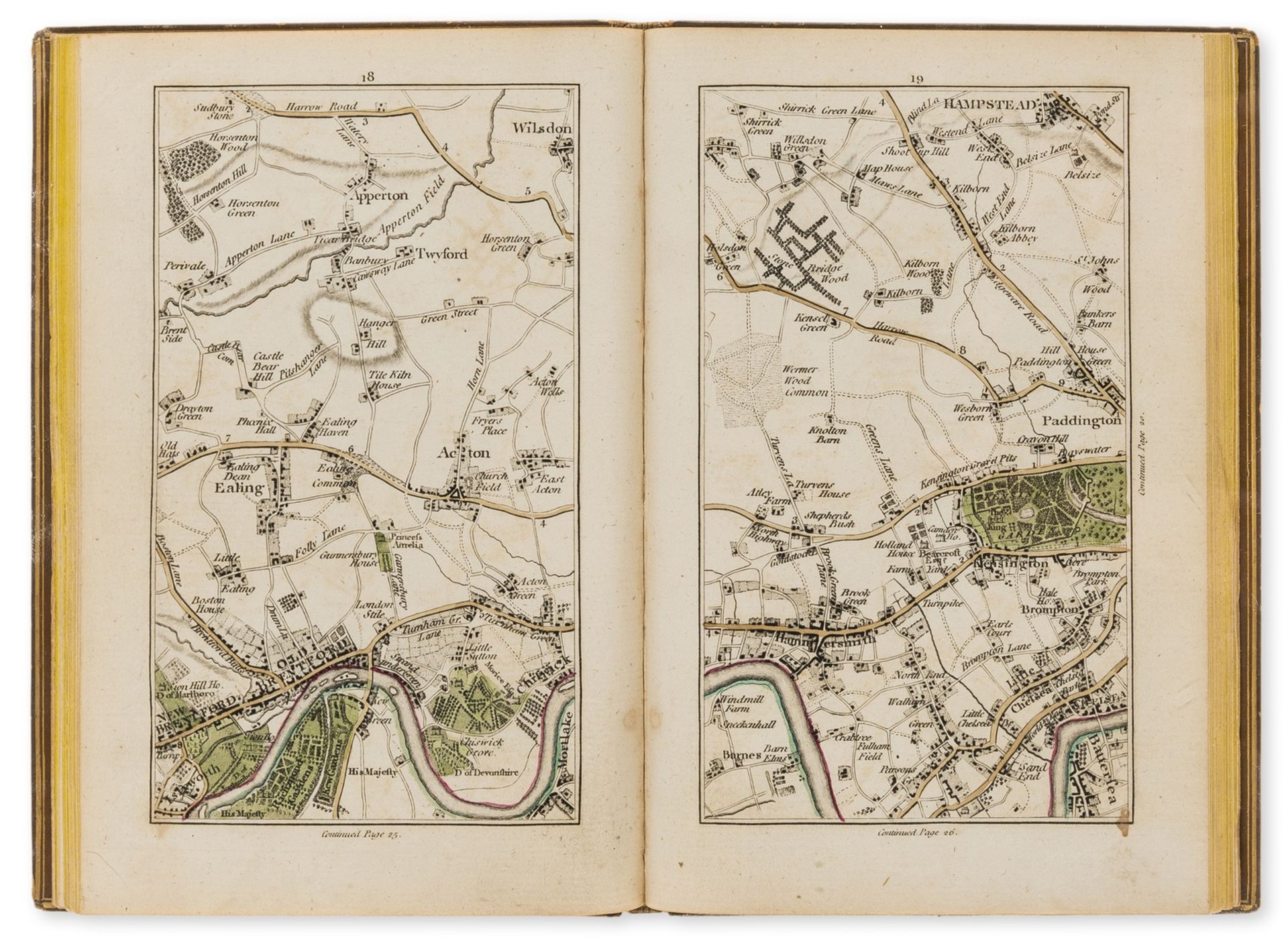 Middlesex.- Cary (John) Cary's Actual Survey of Middlesex...Wherein the Roads, Rivers, Woods and …