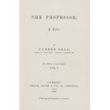 Brontë (Charlotte) The Professor, a Tale, 2 vol. in 1, first edition, original green cloth …