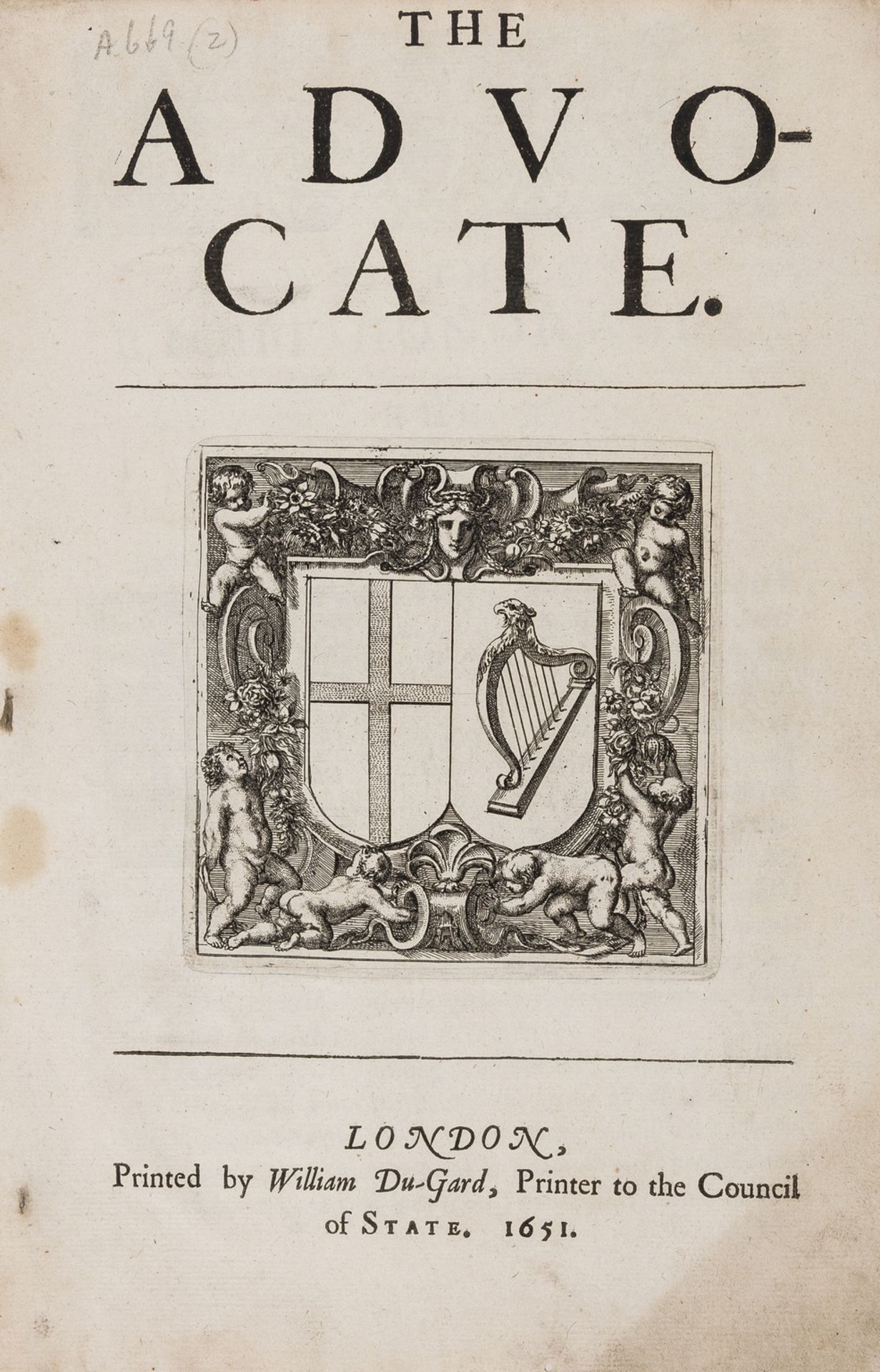 Commonwealth Pamphlets.- Anglo-Dutch Trade.- [Worsley (Benjamin)] The Advocate, 1651; Free Ports, …