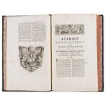 Greek printing.- Agathias Scholasticus. De imperio et rebus gestis Iustiniani imperatoris, libri …