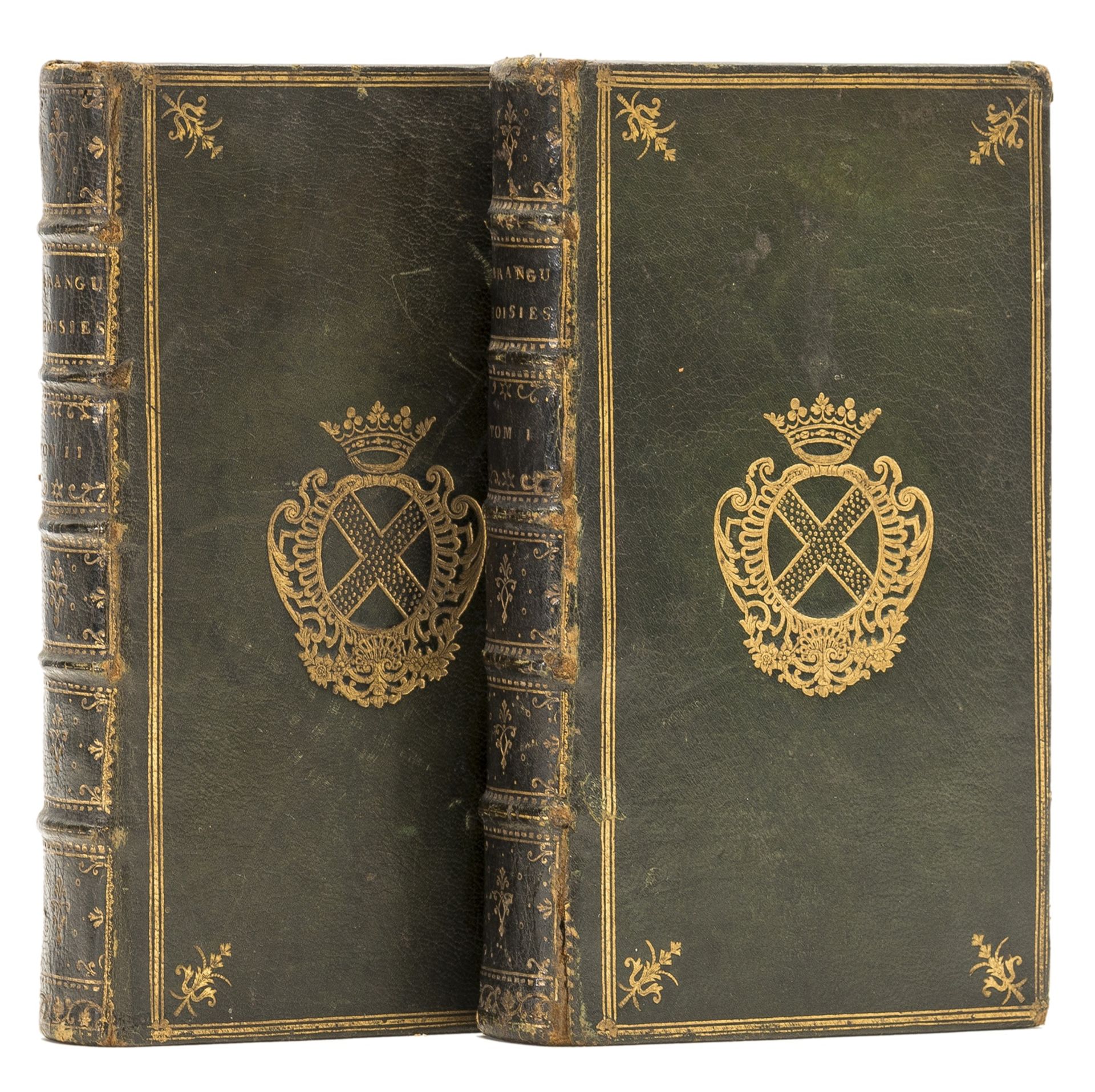 Bindings.- Millot (l'Abbé) Harangues choisies des historiens Latins, in contemporary dark green …