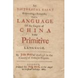 Linguistics.- Webb (John) An Historical Essay endeavoring a Probability that the Language of the …