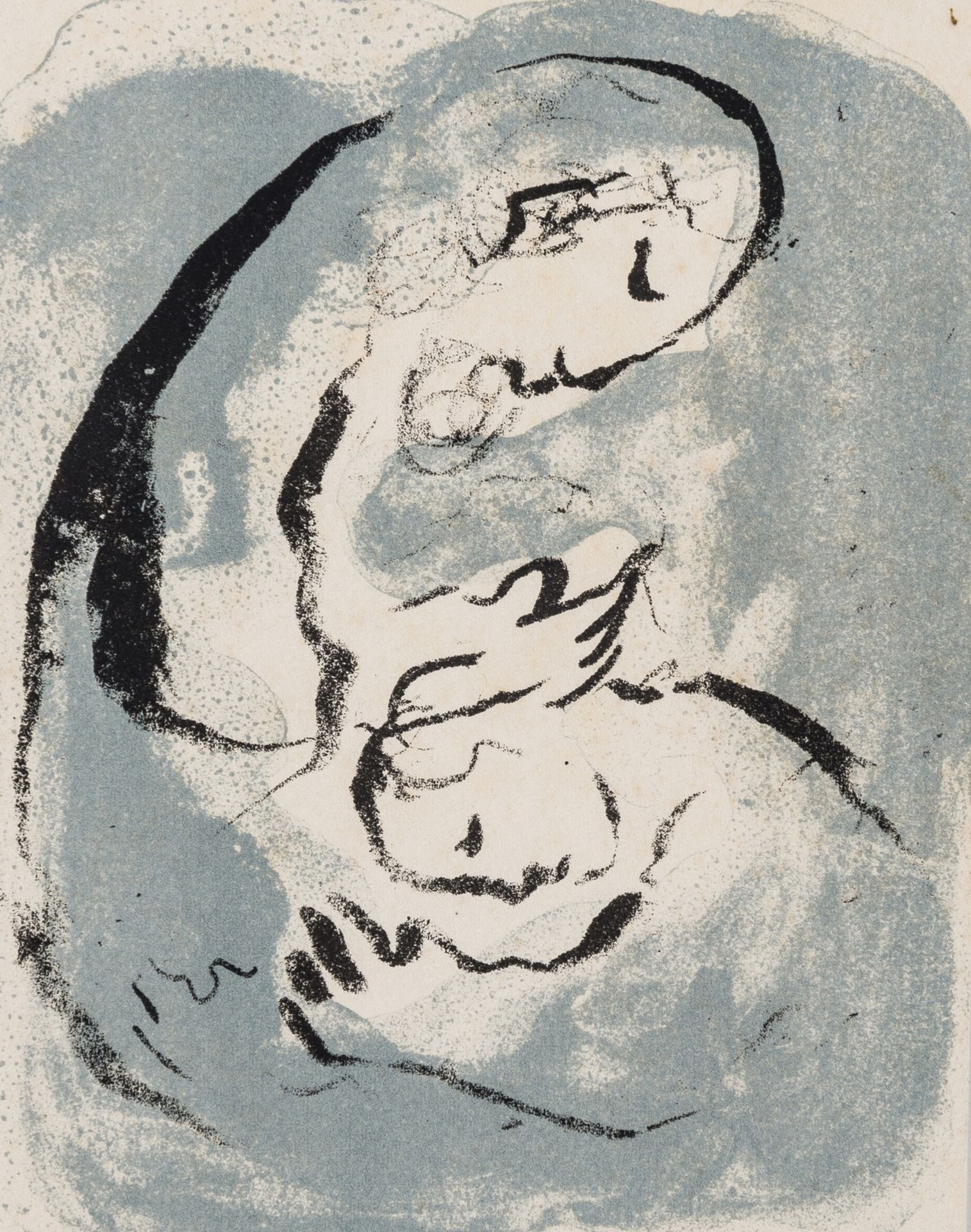 Marc Chagall (18897-1985) Carte de Voeux pour L'Année 1968 & 1972 (Mourlot 482, and 641) - Image 2 of 2