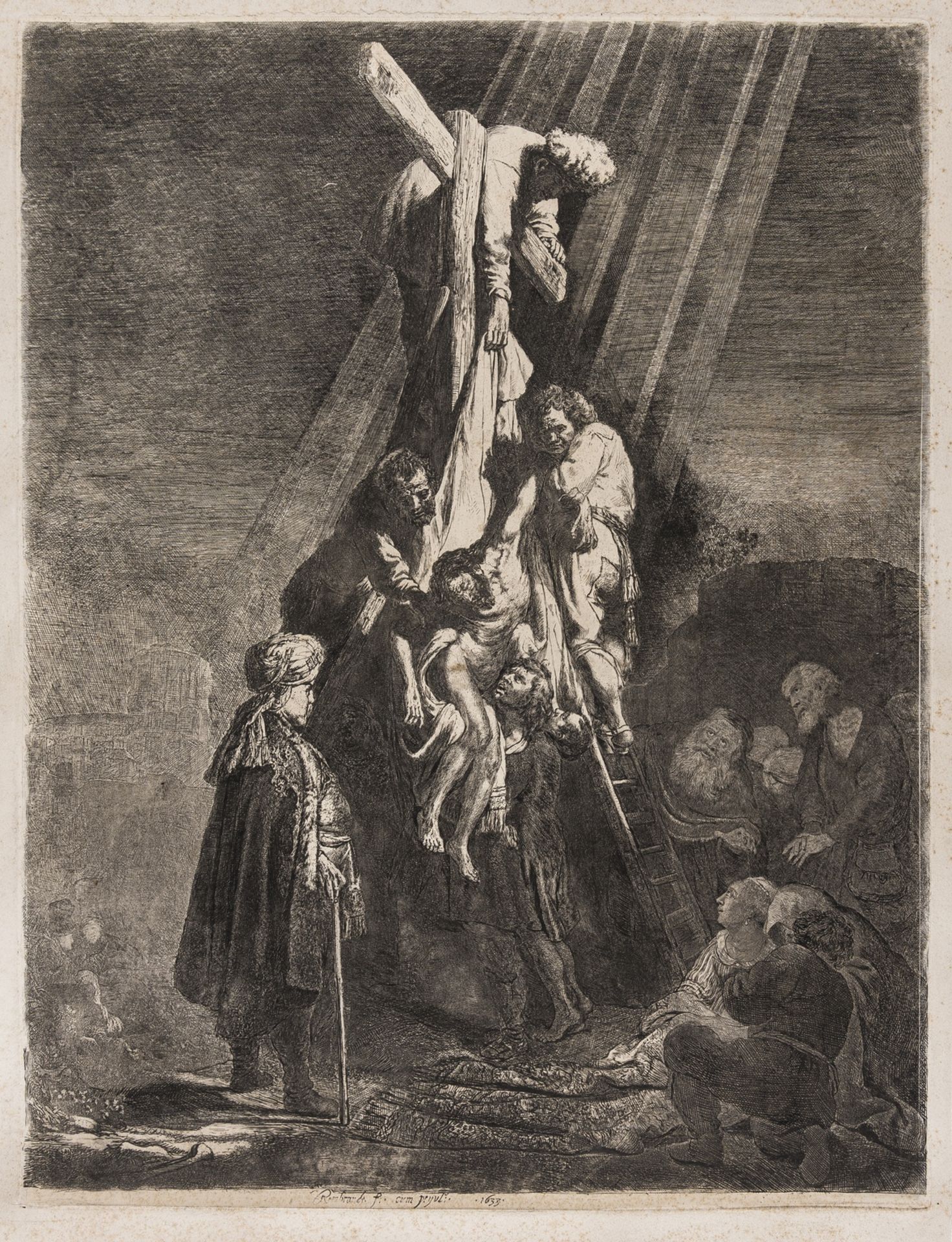 Rembrandt van Rijn (1606-1669) The Descent from the Cross: Second Plate