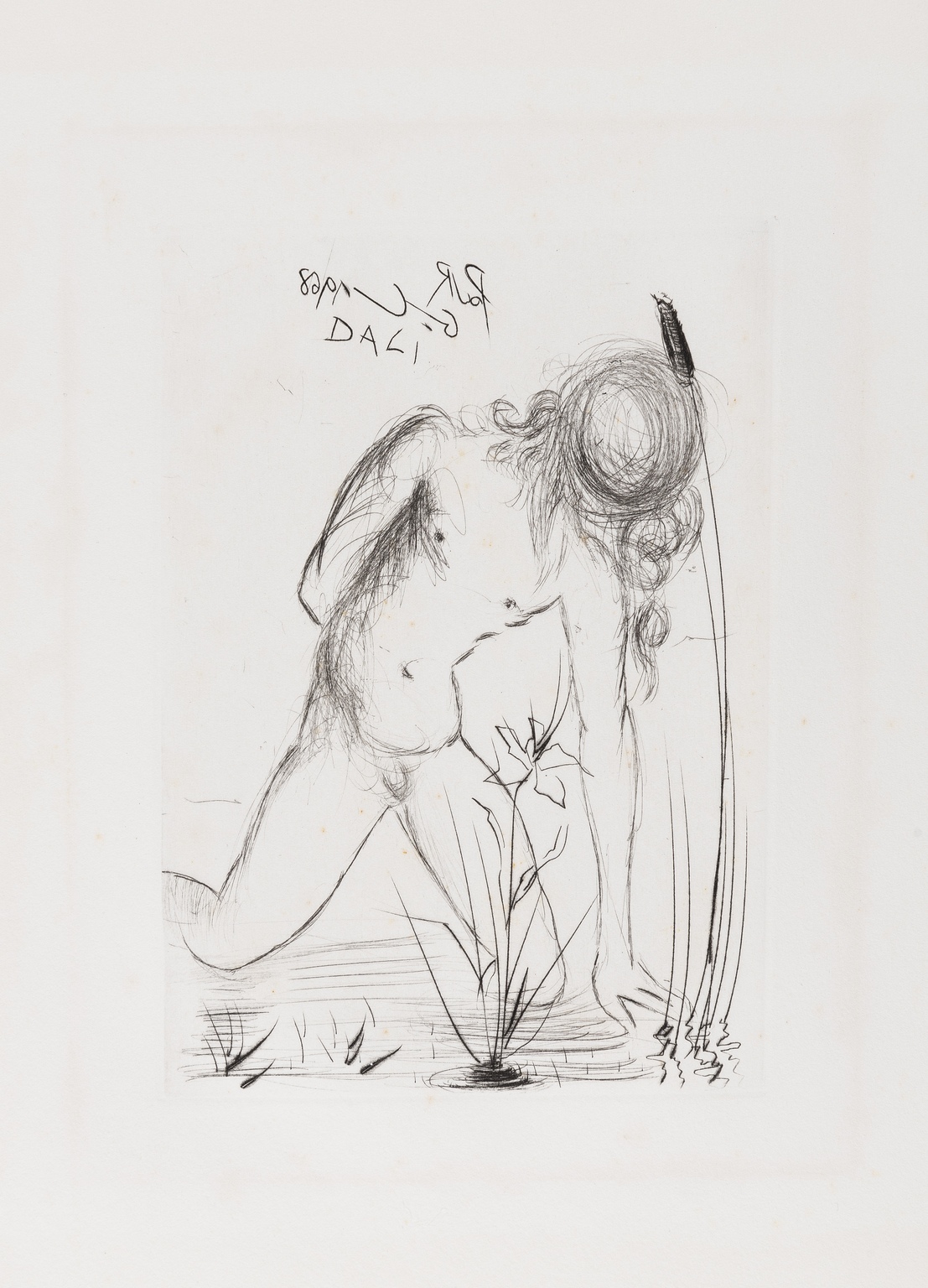 Salvador Dali (1904-1989) Narcisse (from Fifteen Etchings) (Field 68-4B; M&L 28-e)