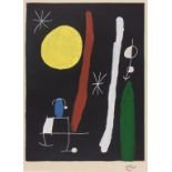 Joan Miro (1893-1983) (after) Personnage et oiseau dans la nuit