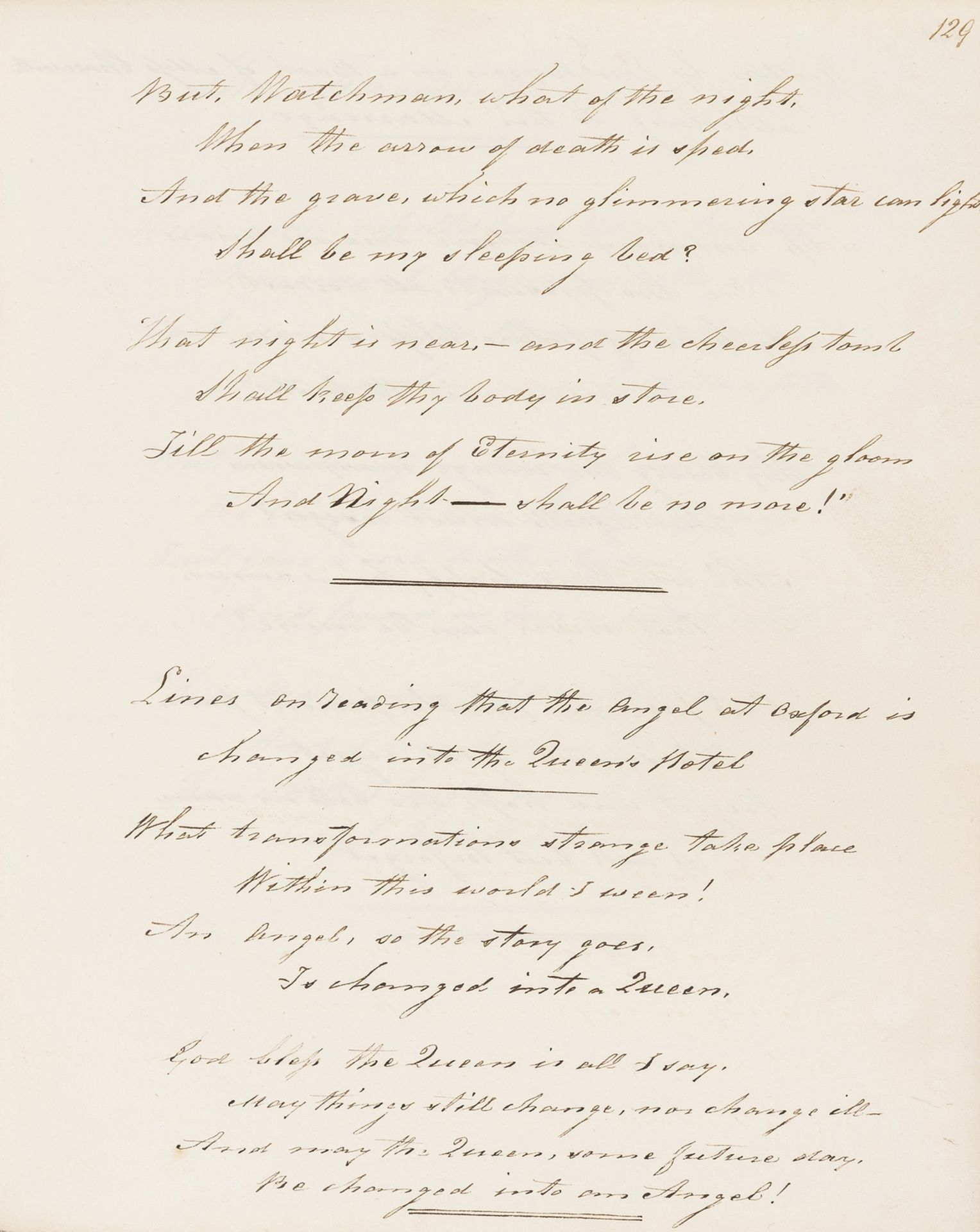 19th century poetry.- B. (G.). Commonplace book of poetry and prose, manuscript, manuscript poems …