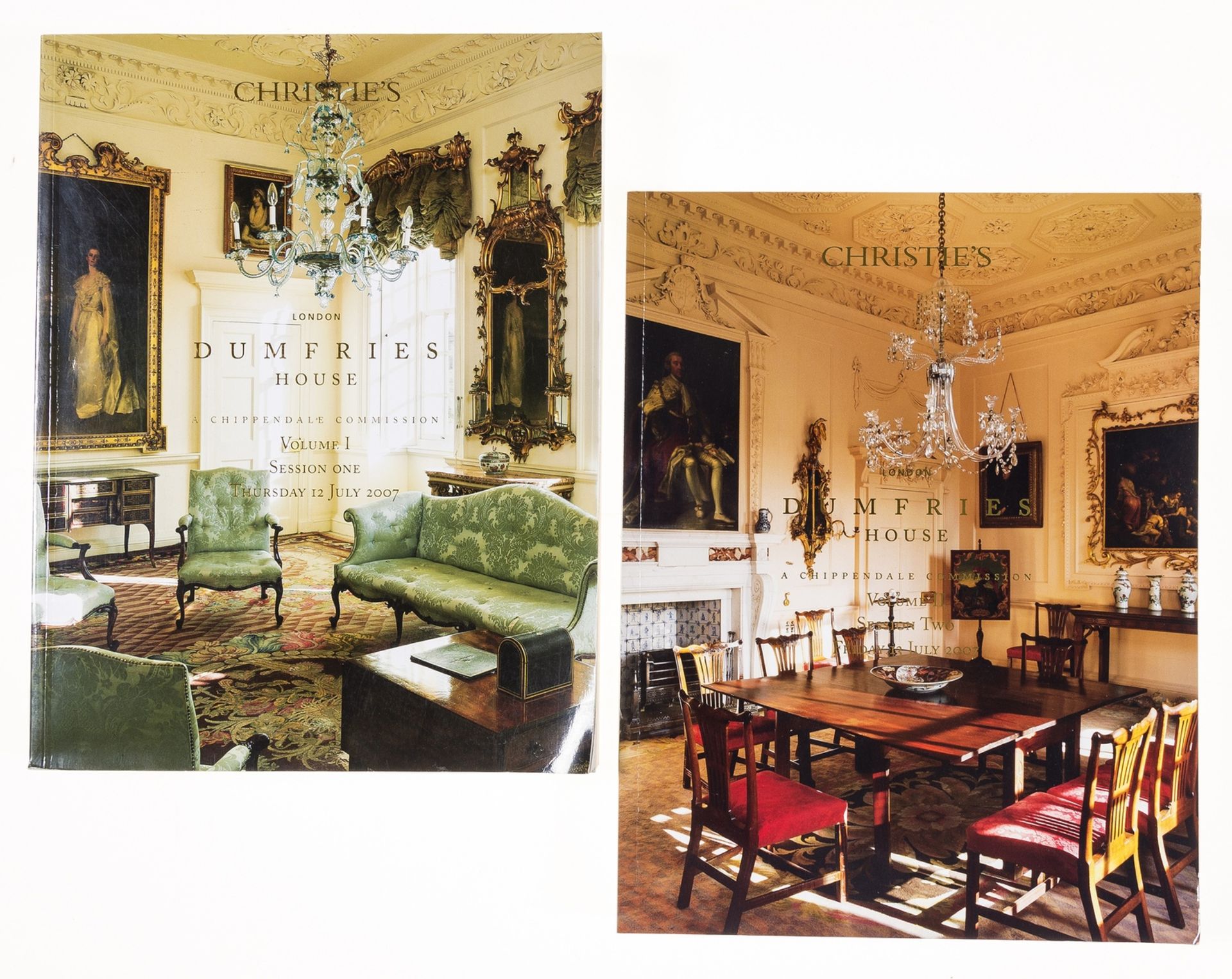 Decorative Arts.- [Sale Catalogue] Dumfries House, 2 vol., original pictorial wrappers, …