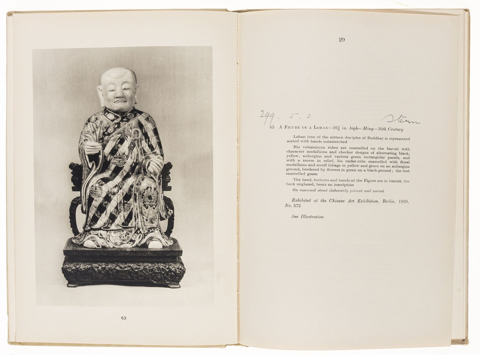 Oriental Art.- Chow (Edward T.) [Sale Catalogue] The...Collection: Catalogue of Ming and Qing …