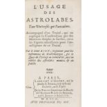 Bion (Nicolas) L'Usage de Astrolabes, Tant Universels que Particuliers, first edition, Paris, Chez …