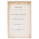 Babbage (Charles) Observations addressed... to the president and fellows of the Royal Society, …