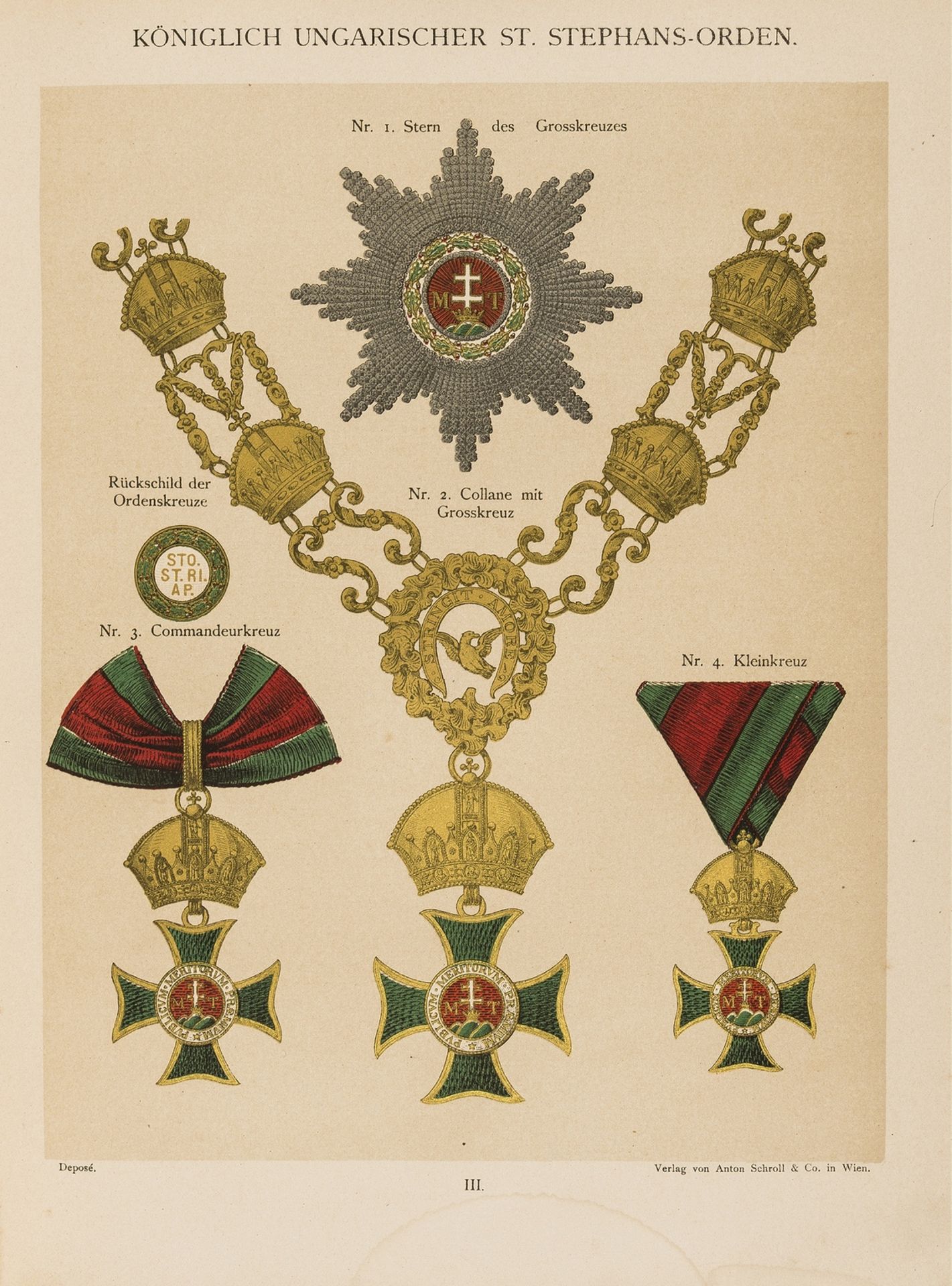 Medals & decorations.- Rosenfeld (Friedrich Heyer von) Die Orden und Ehrenzeichen der k. und k. …
