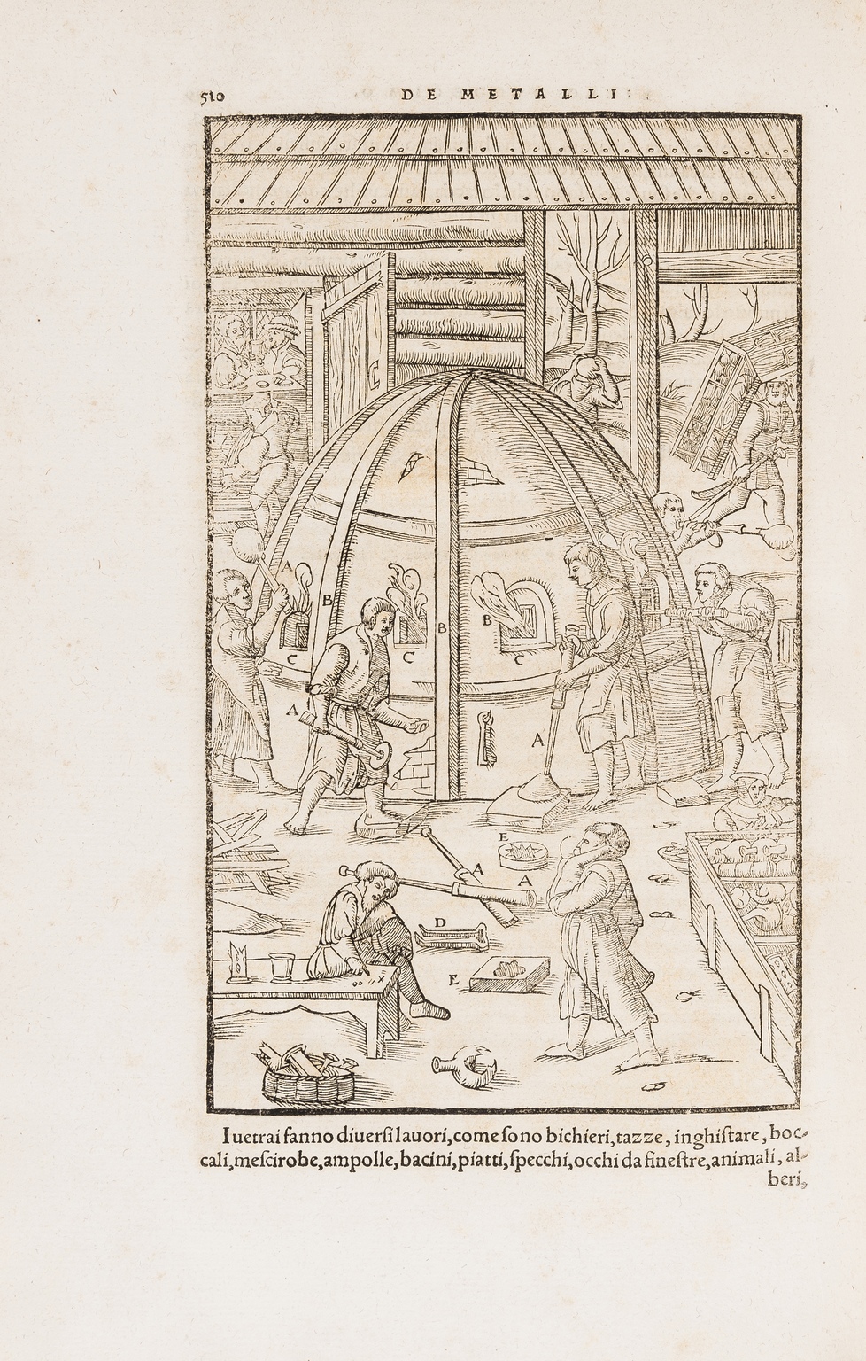 Mining & metallurgy.- Agricola (Georgius) Opera de l'arte de metalli partita in XII. libri, first …