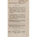 Pyrotechnics.- Kunckell (Johann) Pyrotechnical discourses, first edition, Printed, and sold By B. …