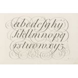 Calligraphy.- Shelley (George) Natural Writing in all the hands, with variety of ornaments, bound …