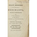 Separate Arrangement (A) of the all the Principal Merchants, Manufacturers, and Traders in the …