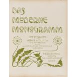 Monograms.- Nowack (Hans) Das Moderne Monogramm, Vienna, 1900 & others on monograms (6)