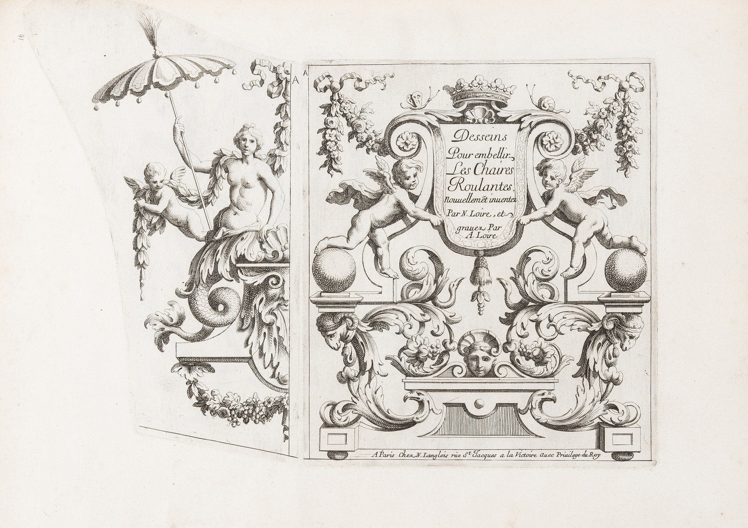 Silver.- Masson. Nouveaux Desseins pour graver sur l'orfeverie..., 6 engraved plates, bound with … - Image 5 of 6