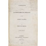 Economics.- Boulton (Matthew Robinson).- Fitzwilliam (Charles William Wentworth, Viscount Milton) …