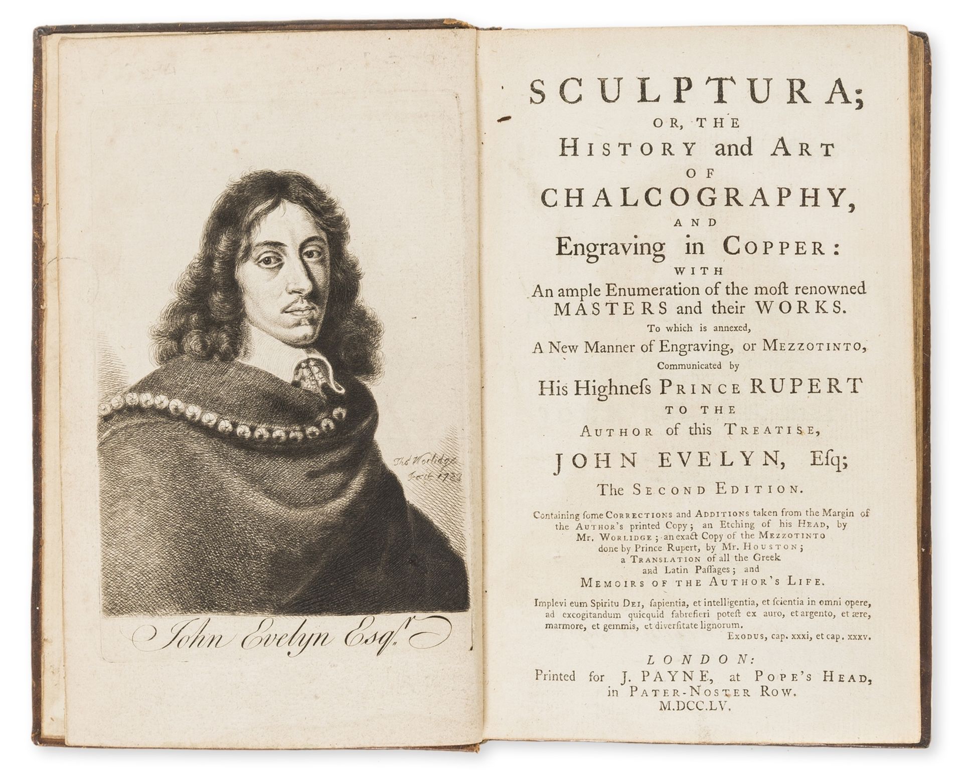 Mezzotint engraving.- Evelyn (John) Sculptura; or, the History and Art of Chalcography, and …