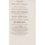 Thomas (Thomas) [Sale Catalogues] Catalogue of the First Portion of...Coins and Medals, S. Leigh …