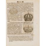 Crowns.- Hungary.- Schmeizel (Martin) Commentat io historica de coronis, tam antiquis, quam …