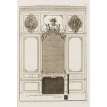 Fireplaces.- Pineau (Nicolas) [Desseins de Cheminées], 5 engraved plates, Paris, Crepy, late 17th …