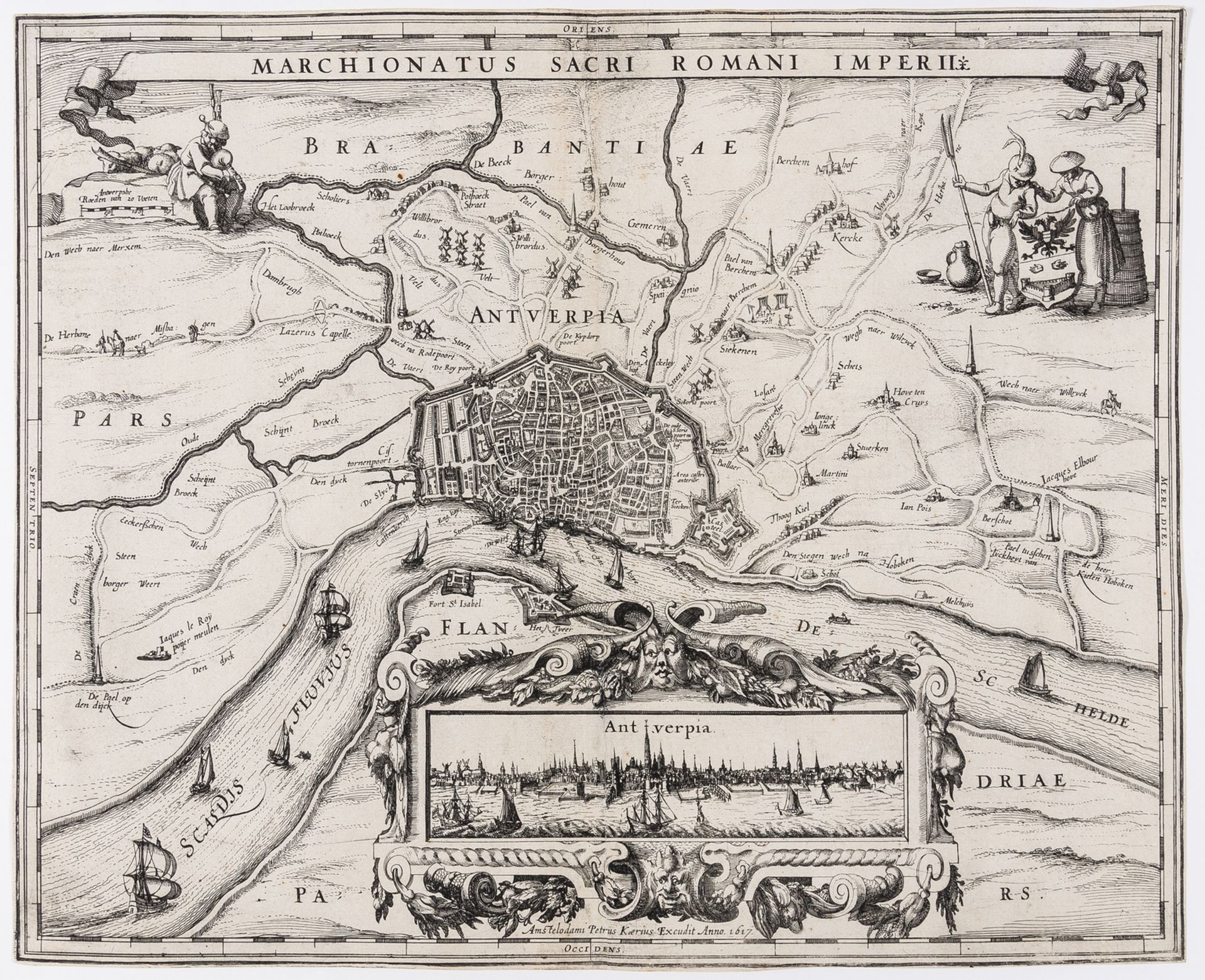 Belgium.- Antwerp.- Keere (Pieter Van Den) Marchionatus Sacri Romani Imperii, [c. 1617].