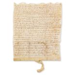 Suffolk, Burgate.- Agreement between John de Swyneford, John de Whelnetham & Walter Oliver of a …