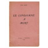 Genet (Jean) Le Condamné a Mort, first edition, Fresnes, 1942.