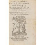 Sophocles. Tragoediæ Septem [graece], [Geneva], Henri Estienne, 1568.
