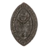 Medieval Seal Matrix.- Seal matrix inscribed "Pro Me Lavren Pe Tost Es Id Hom Habti", legend …