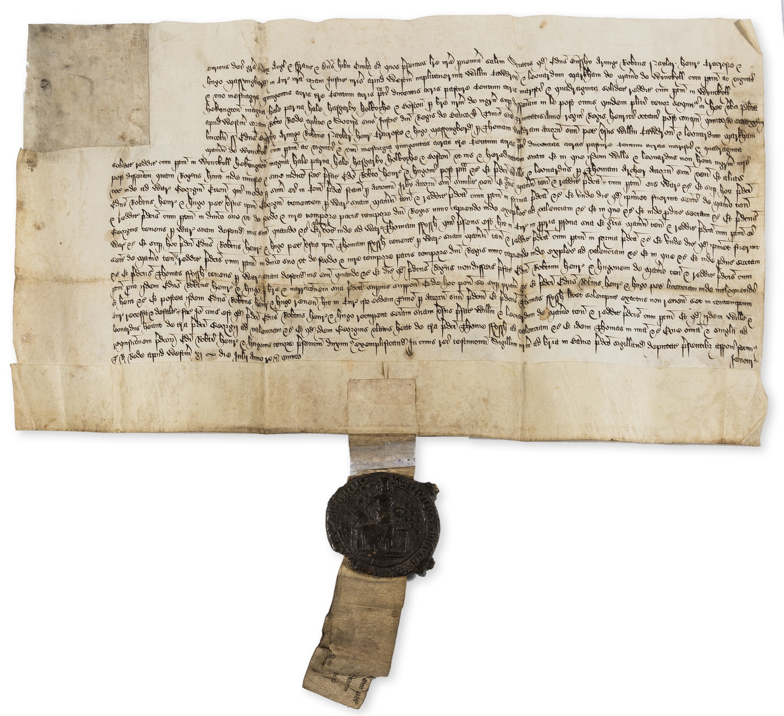 Lincolnshire.- Charter, grant by Edmund Oursby, Robert Naylar, Henry Craoroste and Hugh Massynberd …